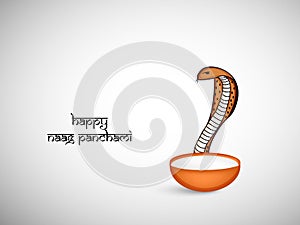 Illustration of hindu festival Naag Panchami background