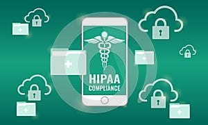 Illustration of Hipaa Compliance.