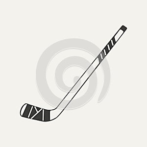 Illustration of hockey stick