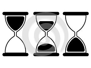 Illustration of hourglass