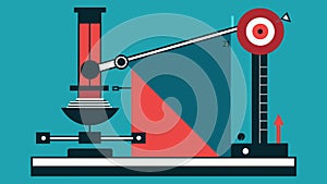 An illustration of how to properly adjust the tonearm height and angle for optimal sound. Vector illustration. photo