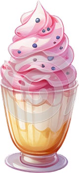 Illustration of an ice cream, Ice Cream in Summer 1