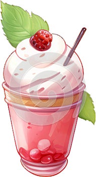 Illustration of an ice cream, Ice Cream in Summer 25