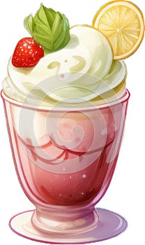 Illustration of an ice cream, Ice Cream in Summer 5