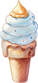 Illustration of an ice cream, Ice Cream in Summer 51