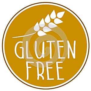 Illustration Icon with glutenfree