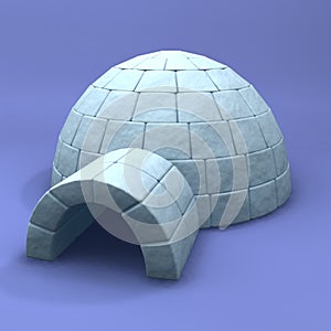 An illustration of an igloo