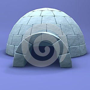 An illustration of an igloo