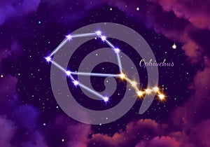 Illustration image of the constellation ophiuchus