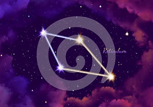 Illustration image of the constellation reticulum photo