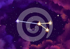 Illustration image of the constellation sagitta