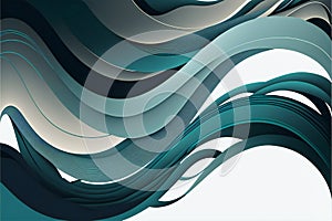 Inconspicuous waves, digital illustration painting artwork, abstract background photo