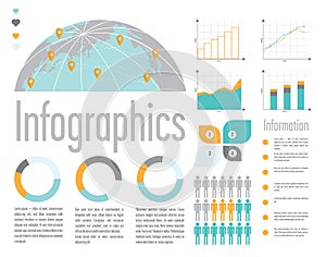 Illustration of infographic elements
