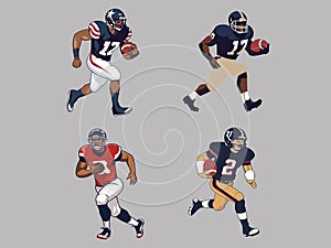 Illustration of Intense American Football