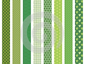 Japanese pattern Green
