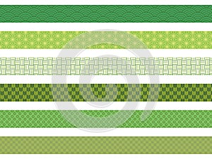 Japanese pattern Green