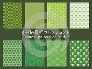 Japanese pattern Green