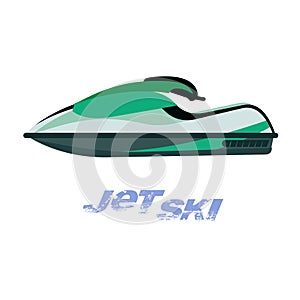 Illustration of jet ski