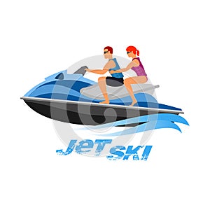 Illustration of jet ski