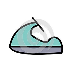 Illustration Jet Ski Icon For Personal And Commercial Use.