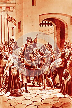 Illustration of Joan of Arc photo