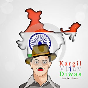 Illustration of Kargil Vijay Diwas Background