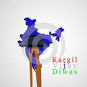 Illustration of Kargil Vijay Diwas Background