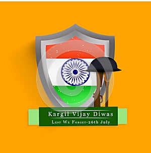 Illustration of Kargil Vijay Diwas Background