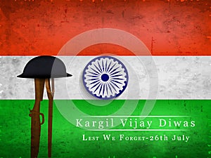 Illustration of Kargil Vijay Diwas Background