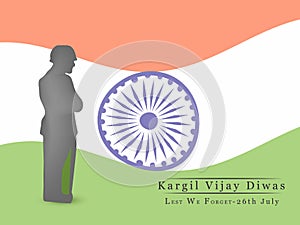Illustration of Kargil Vijay Diwas Background
