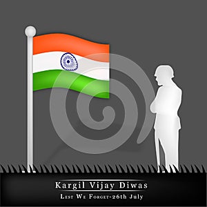 Illustration of Kargil Vijay Diwas Background