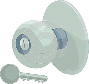 Illustration knob and key