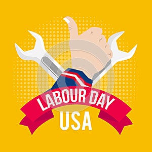 Illustration of Labor Day in the United States to Commemorate Labor Day in the United States