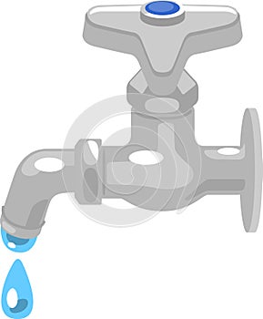 Illustration of a leaking tap