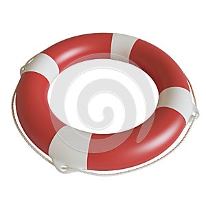 Illustration lifebuoy isolated on white background