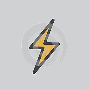 Illustration of a lighting bolt photo