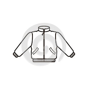 illustration line of blazer icon