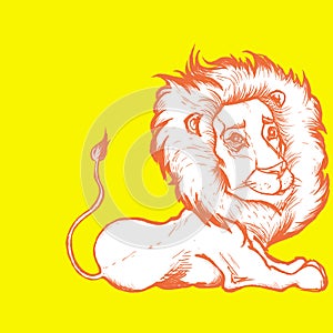 Illustration of lion