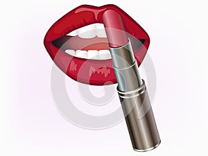 Illustration of lipstick