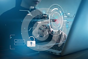 Fingerprint scan for secure access to protected network dashboard