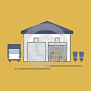 Illustration of logistics service distribution