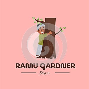 Ramu Gardner vector mascot logo