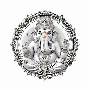 Illustration of Lord Ganesha for Ganesh Chaturthi with background. Ai Generated