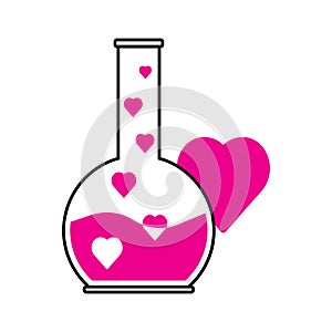 illustration of love potion icon vector