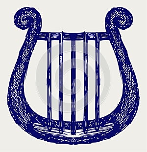 Illustration of lyre