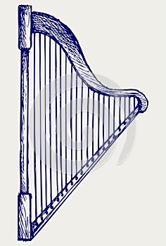 Illustration of lyre