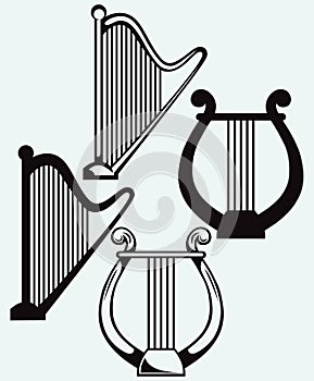 Illustration of lyre