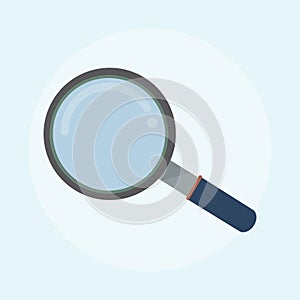 Illustration of magnifying glass icon