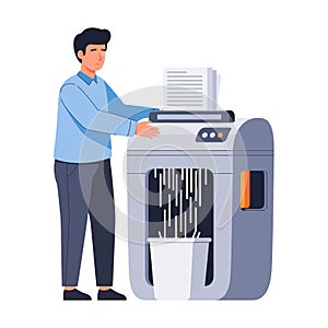 Paper Shredder Illustration Document Security, Office Safety