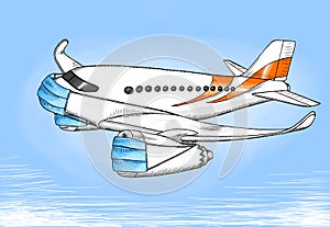 Illustration of a Masked Jet